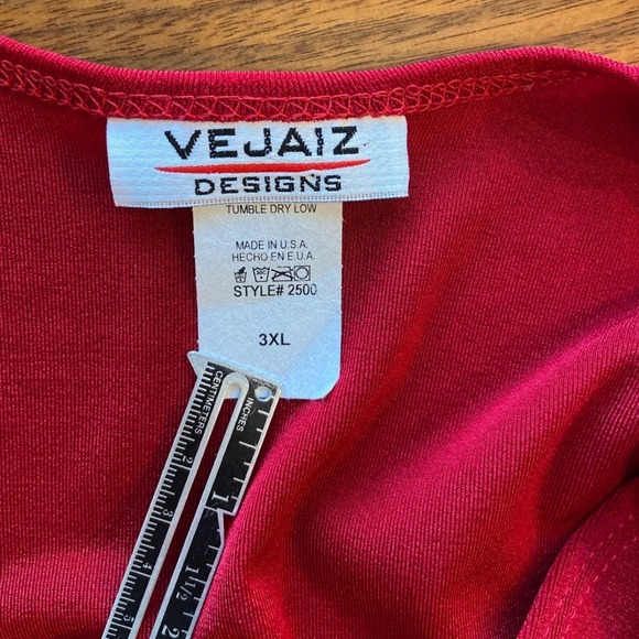 Red Lace Tank Top Size 18 - Picture 5 of 5